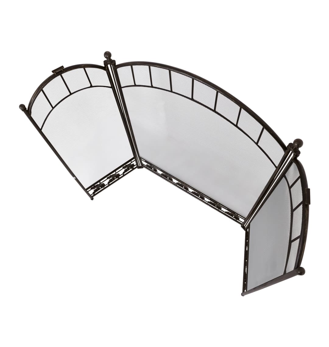 Экран каминный C31206AGK (античная латунь/черный)