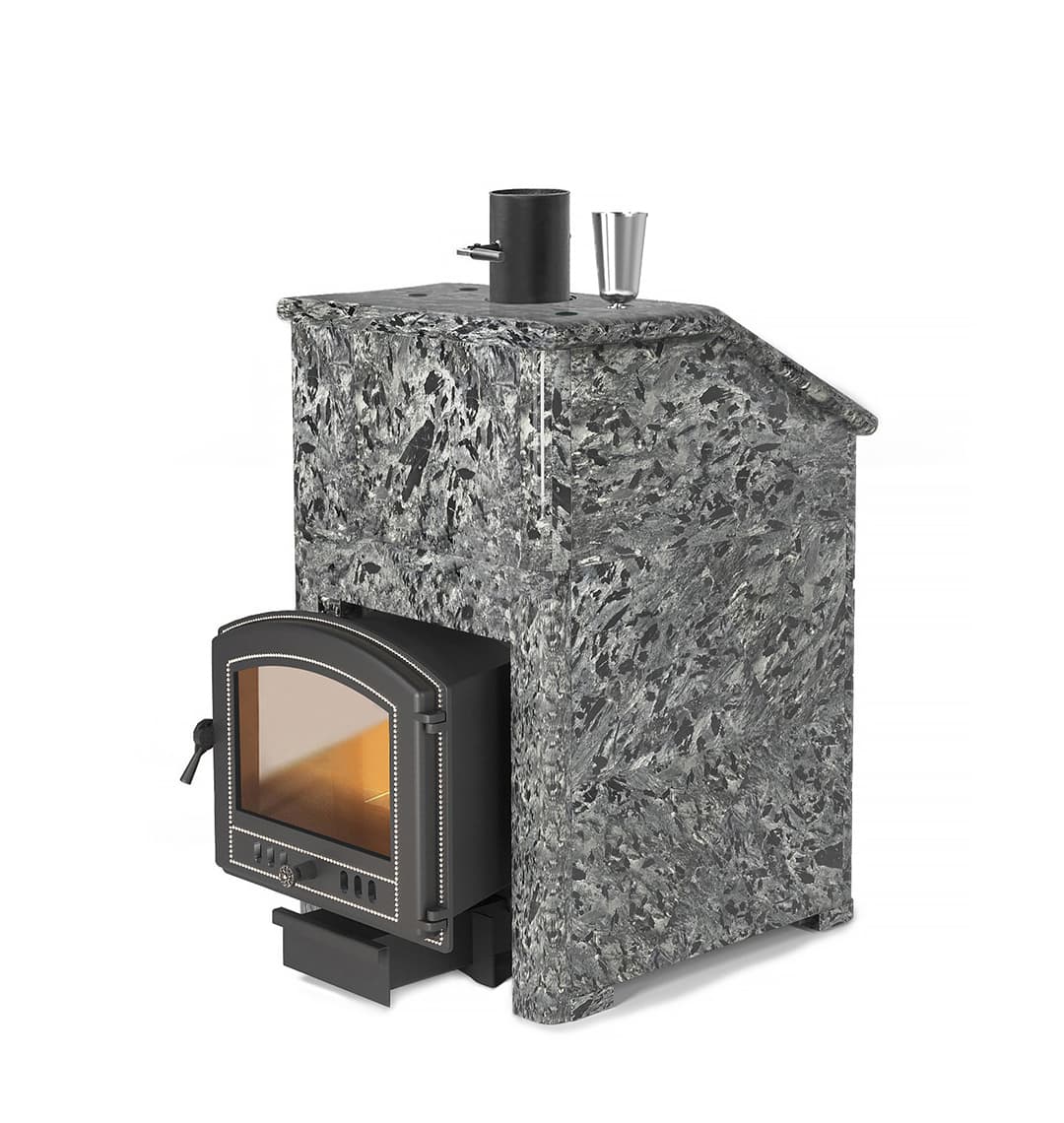 Банная печь комплект Президент "Легенда ретро 224" Пироксенит Элит, S-40