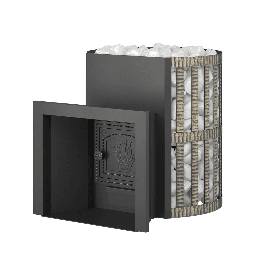 Банная печь ВЕЗУВИЙ газо-дровяная СКИФ Ковка 18 (ДТ-3)