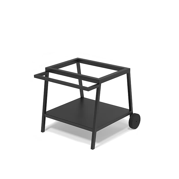 Мангал Везувий "Турист" №2 с чугунной решеткой "СТЕЙК" на подставке