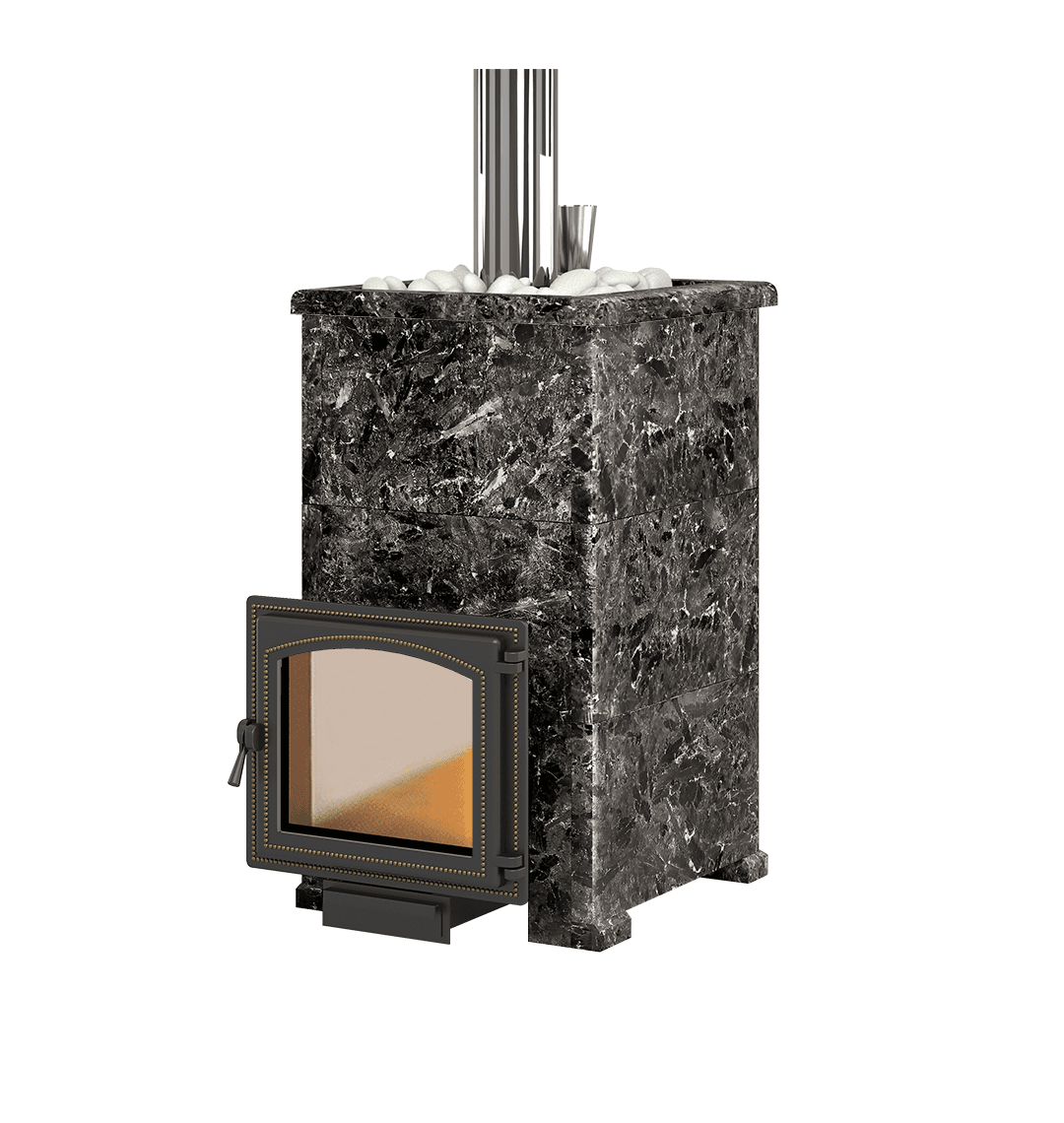 Банная печь комплект "Легенда Русский пар 24 (240)" Пироксенит Элит, S-40