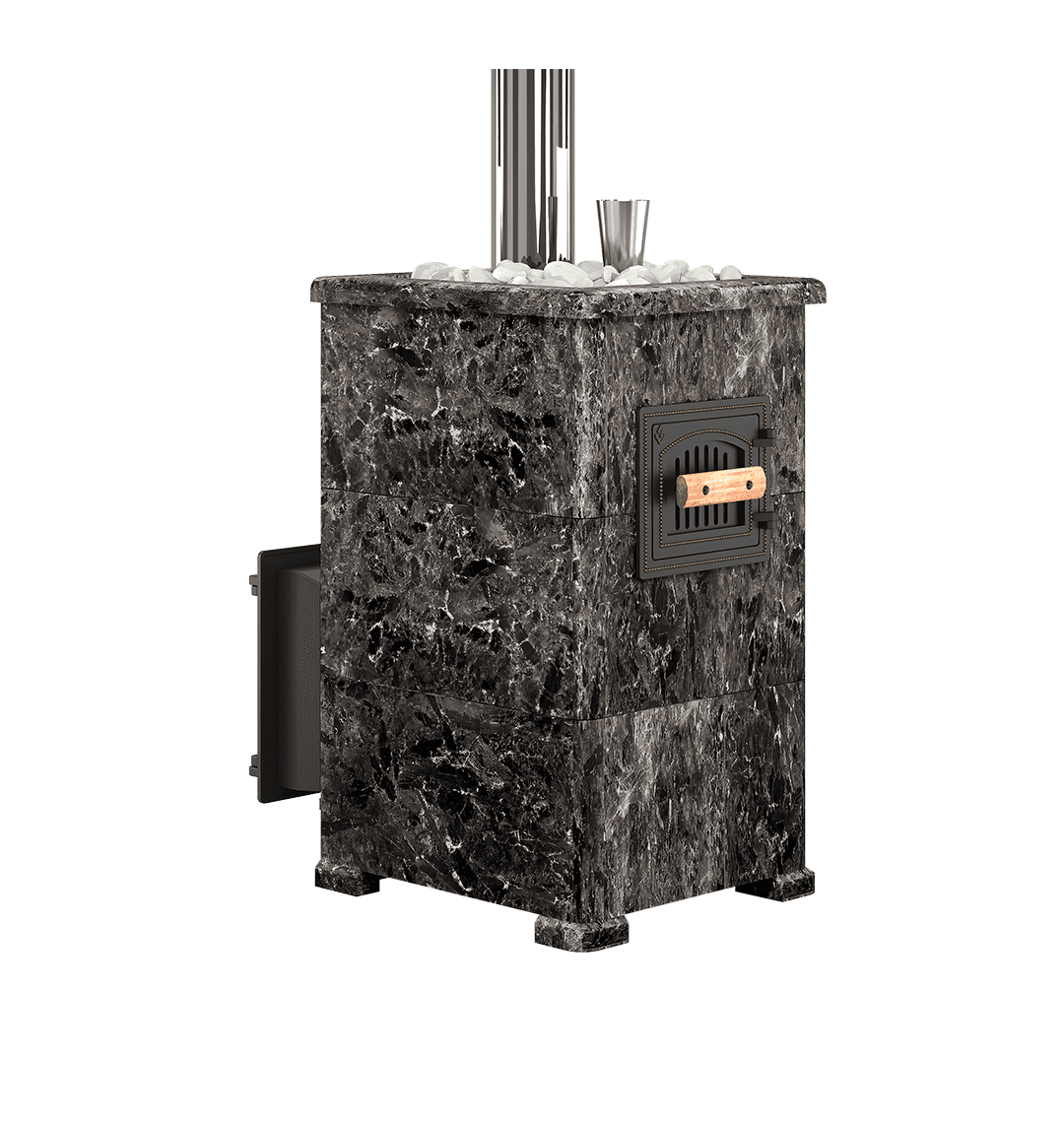 Банная печь комплект "Легенда Русский пар 24 (240)" Пироксенит Элит, S-40