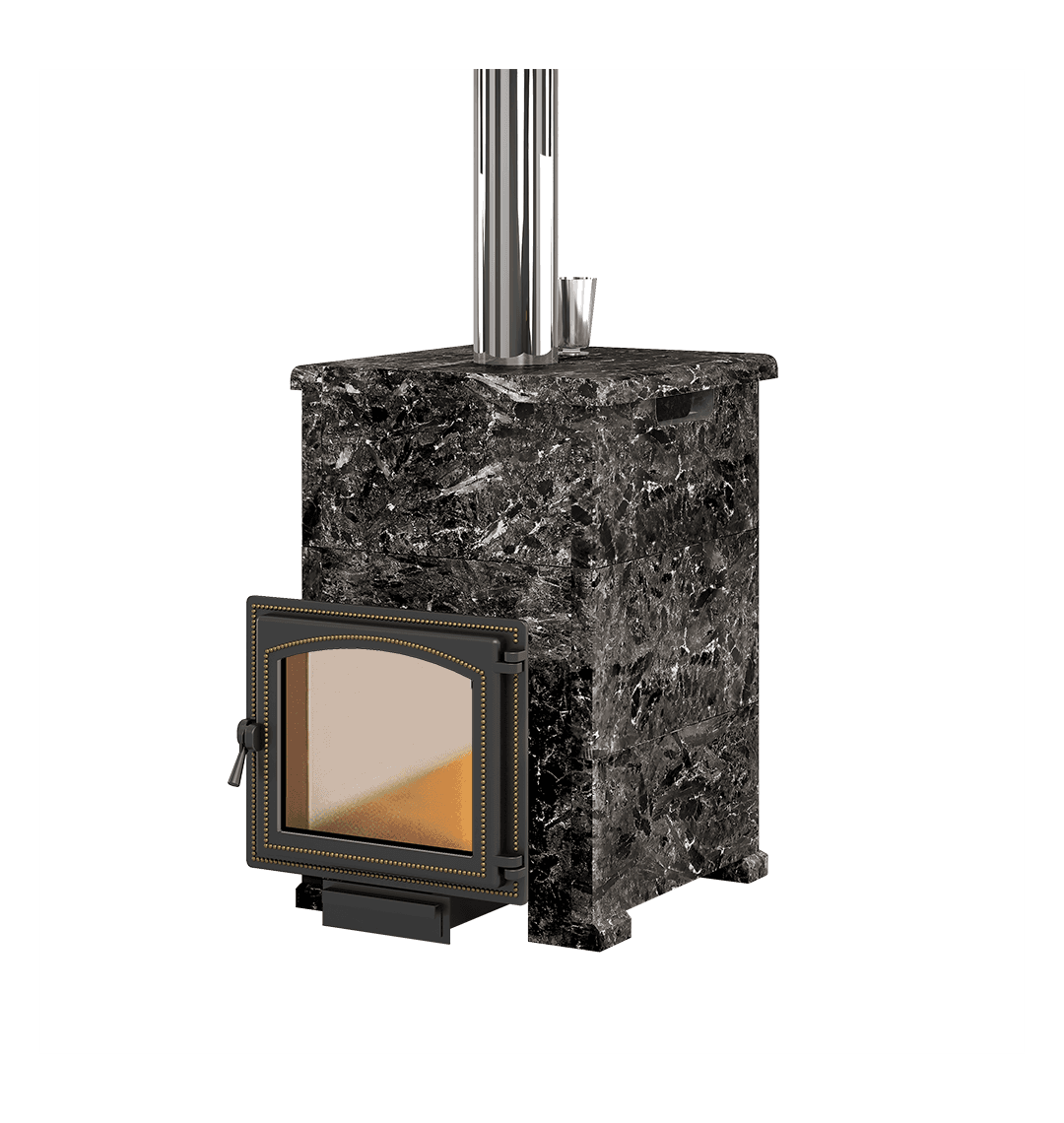 Банная печь комплект "Легенда Русский пар 18 (240)" Пироксенит Элит, S-40