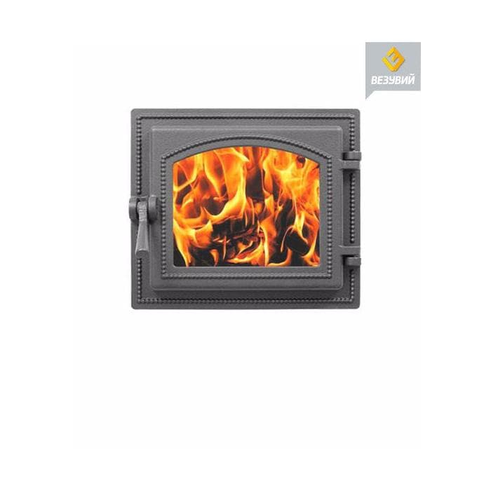 Дверка ВЕЗУВИЙ каминная 260 (Антрацит)