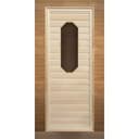 Дверь липа восьмиугольное стекло 1900х700 (коробка Осина)