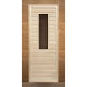 Дверь липа прямоугольное стекло 1900х700 (коробка Осина)