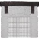 Портал для печей "СТАРЫЙ ЗАМОК" белый