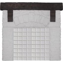 Портал для печей "СТАРЫЙ ЗАМОК" белый