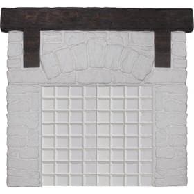 Портал для печей "СТАРЫЙ ЗАМОК" белый