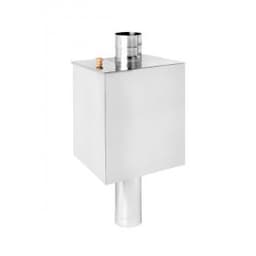 Бак нержавеющий на трубе 55л д.120 (Прямоуг) (AISI 439)