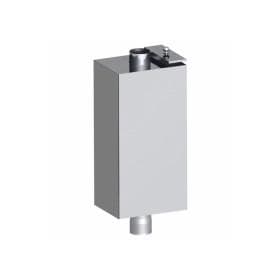 Бак нержавеющий на трубе 80л д.115 (Прямоуг) (AISI 439)