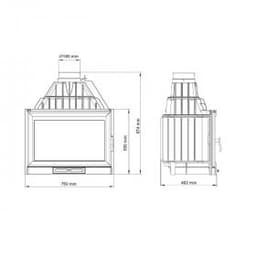 Каминная топка "NORDflam" REMUS 16 кВт