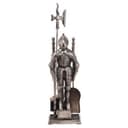 Набор каминный D50011AS Рыцарь (4 предмета, 79см, серебро), на подставке