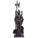 Набор каминный D50011АGК Рыцарь (4 предмета, 79см, античное золото/черный), на подставке