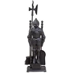 Набор каминный D50011АGК Рыцарь (4 предмета, 79см, античное золото/черный), на подставке