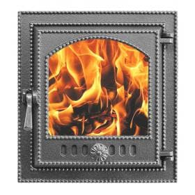 Дверка ВЕЗУВИЙ каминная 210 (Антрацит)