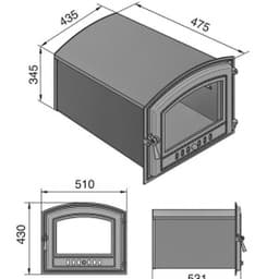 Духовой шкаф ВЕЗУВИЙ 224 (бронза)