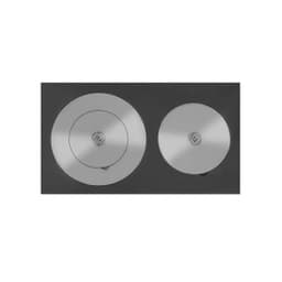 Плита усиленная двухконфорочная 4В (410х710)