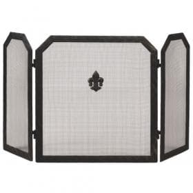 Экран каминный C03850AGK (античная латунь/черный)