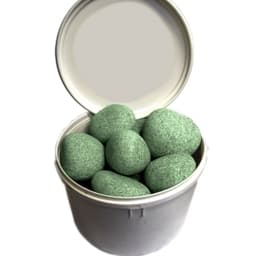 Камень Жадеит шлифованный средний (ведро 20 кг)