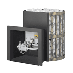 Банная печь ВЕЗУВИЙ газо-дровяная СКИФ Ковка 18 (ДТ-3)