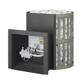 Банная печь ВЕЗУВИЙ газо-дровяная СКИФ Ковка 18 (ДТ-3)