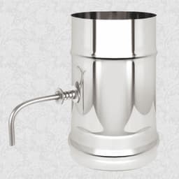 Шибер нержавеющий поворотный (AISI 304/0,8мм) д.120