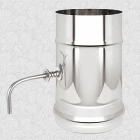 Шибер нержавеющий поворотный (AISI 304/0,8мм) д.120