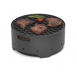 Мангал Везувий "Дачник" с чугунной решеткой "СТЕЙК" O 450мм на подставке