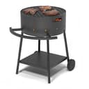 Мангал Везувий "Дачник" с чугунной решеткой "СТЕЙК" O 450мм на подставке