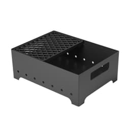 Мангал Везувий "Турист" №2 с чугунной решеткой "СТЕЙК" на подставке