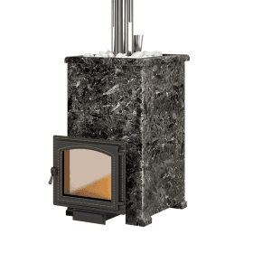 Банная печь комплект "Легенда Русский пар 24 (240)" Пироксенит Элит, S-40