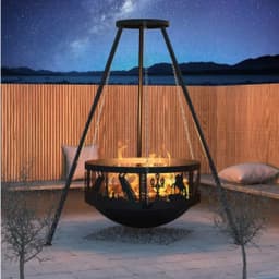 Костровая чаша чугунная Fantastic O 700 Антик (чаша + подставка антик + крышка)