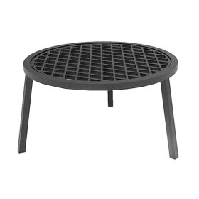 Решетка чугунная "СТЕЙК" O 450мм с подставкой