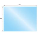 Стекло ASTON 700 (0,536*0,400) каминная топка