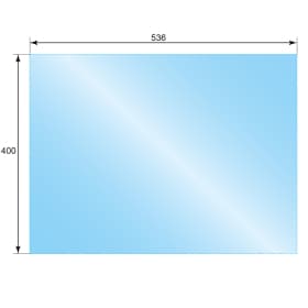 Стекло ASTON 700 (0,536*0,400) каминная топка