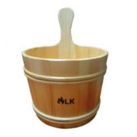 Шайка LK 7л с пластиковой вставкой сосна (LK)