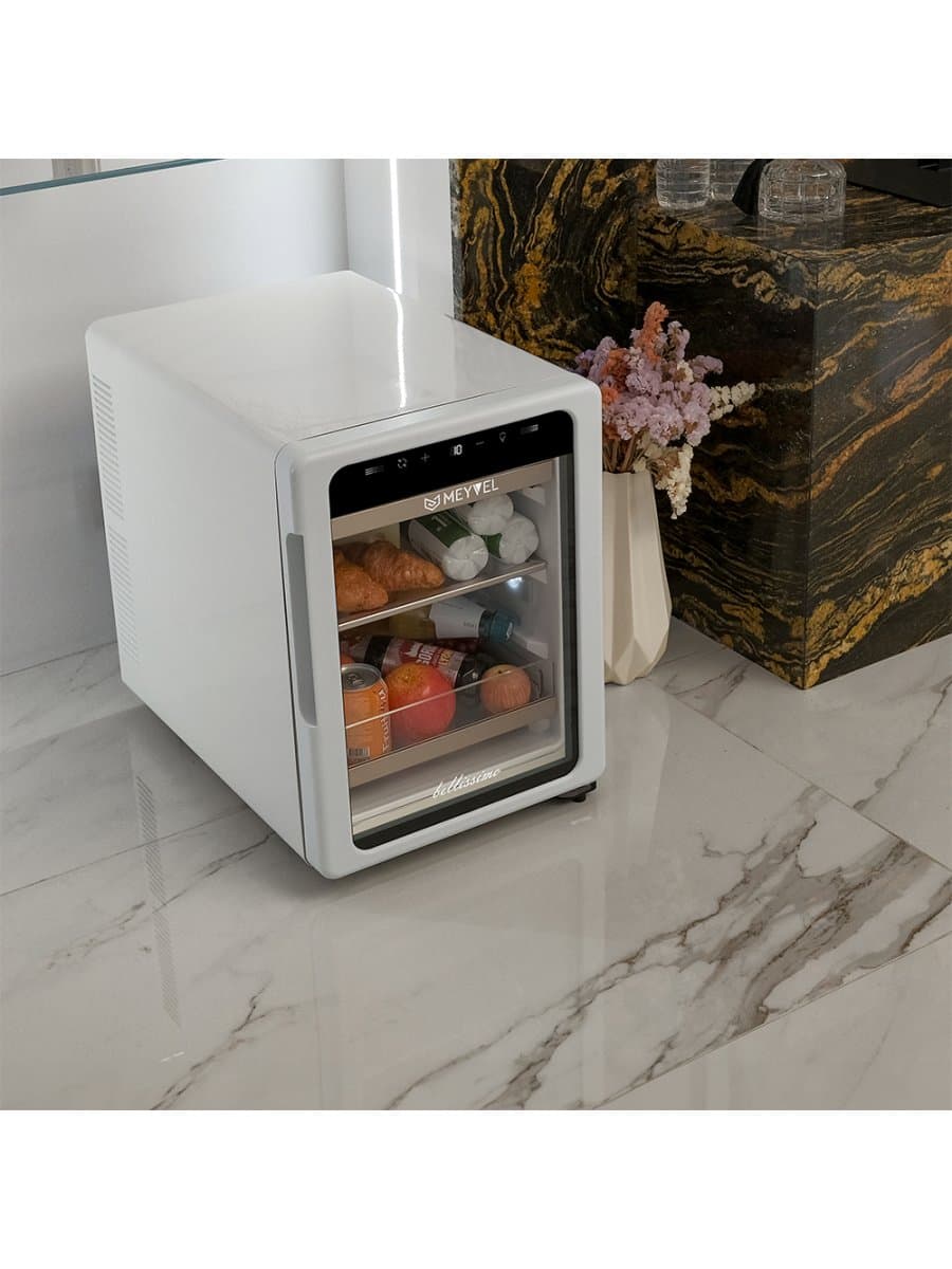 Холодильник для напитков и косметики MEYVEL MD35-White термоэлектрический отдельностоящий