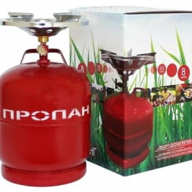 Туристическая газовая плита "Кемпинг 8" с газовым баллоном 8,4 литров