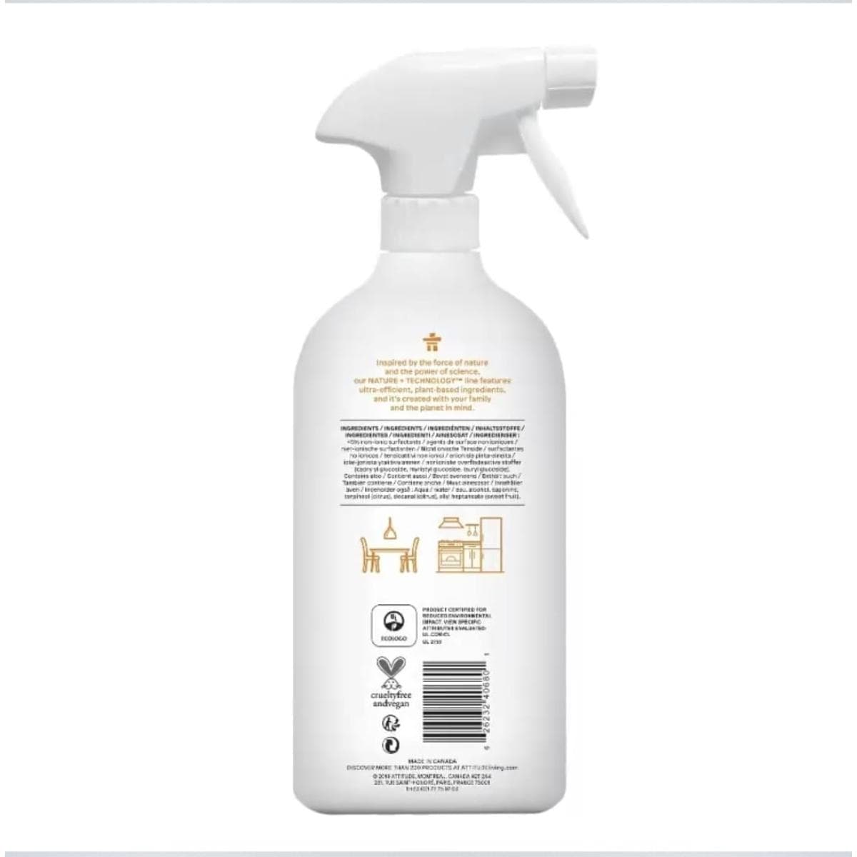 ECO Очиститель для кухонных поверхностей ATTITUDE