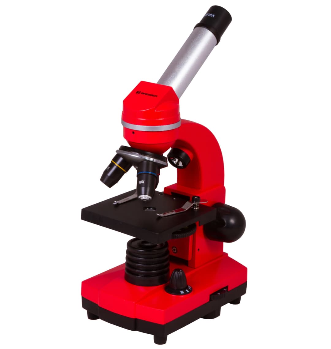 Микроскоп Bresser Junior Biolux SEL 40–1600x, красный