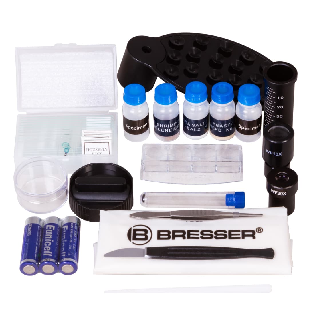 Микроскоп Bresser Junior Biolux SEL 40–1600x, красный