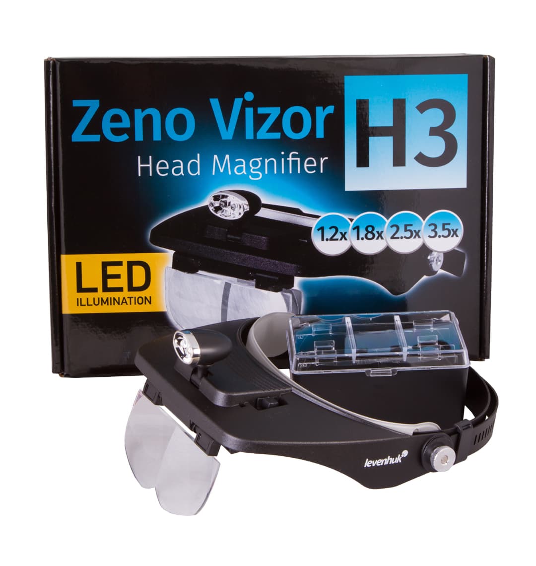 Лупа налобная Levenhuk Zeno Vizor H3