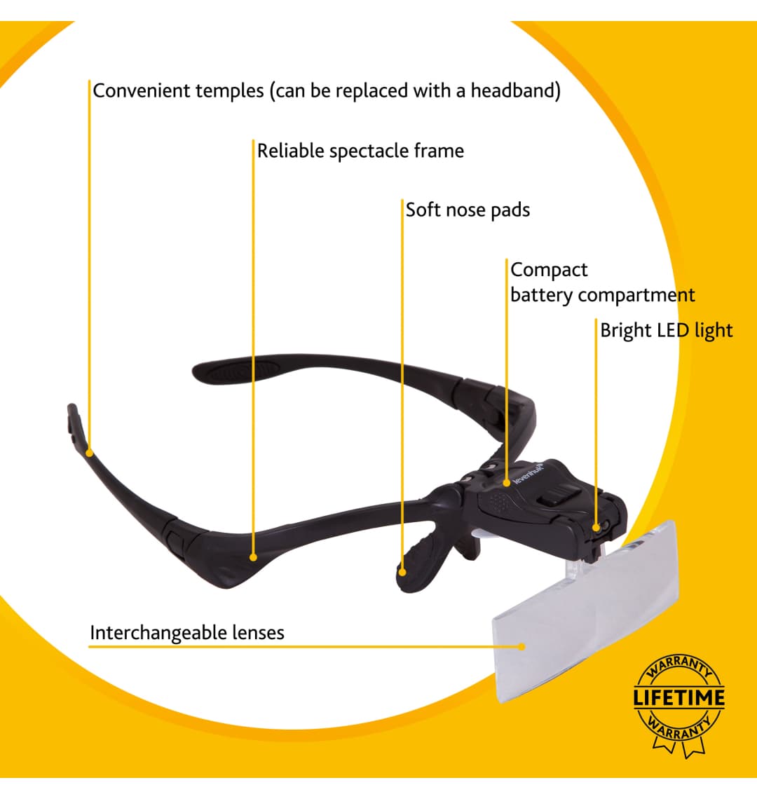 Лупа-очки Levenhuk Zeno Vizor G3