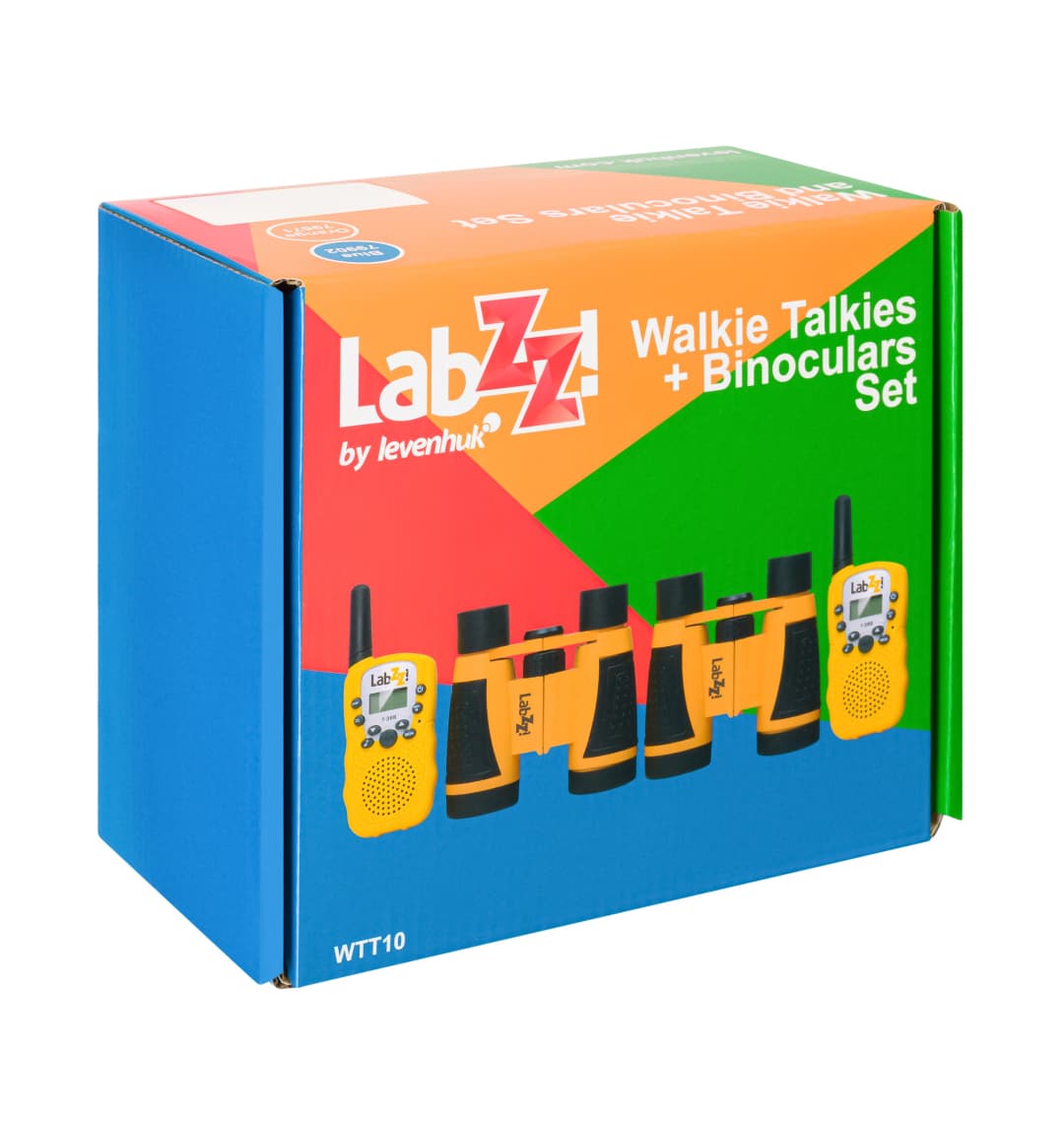 Комплект раций и биноклей Levenhuk LabZZ WTT10 Orange