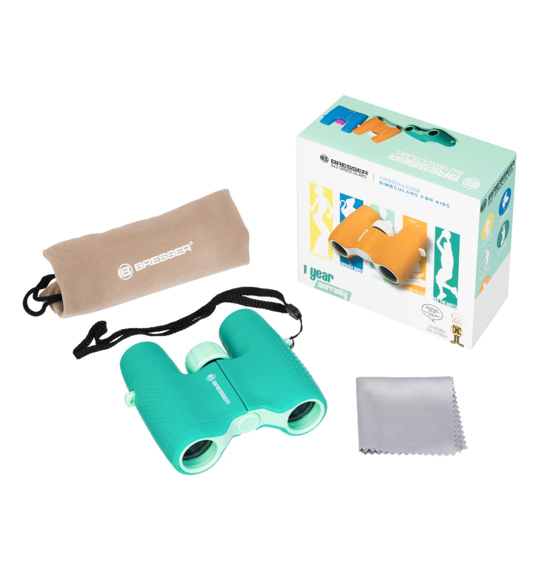 Бинокль детский Bresser Junior 6x21, зеленый