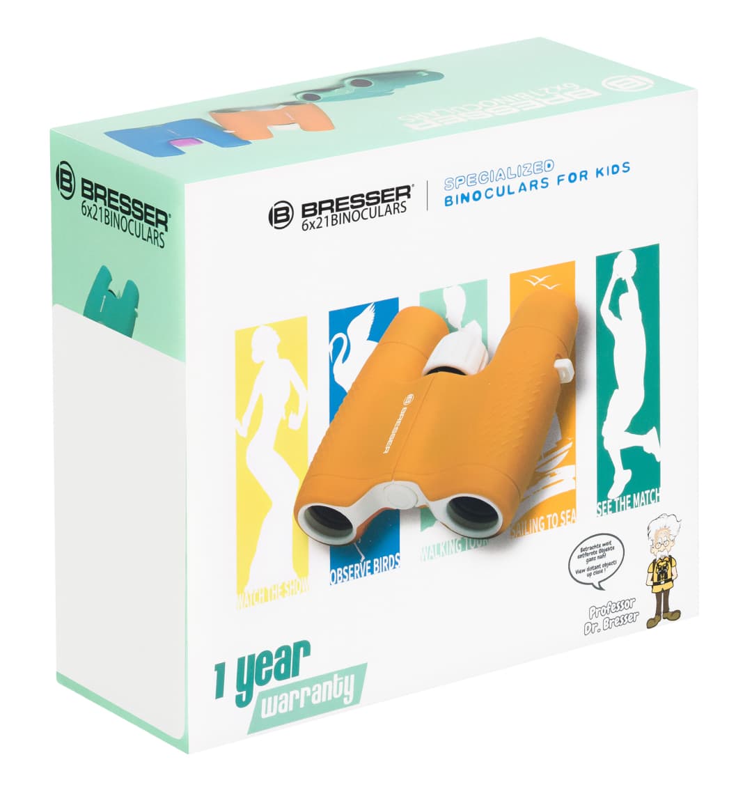 Бинокль детский Bresser Junior 6x21, зеленый