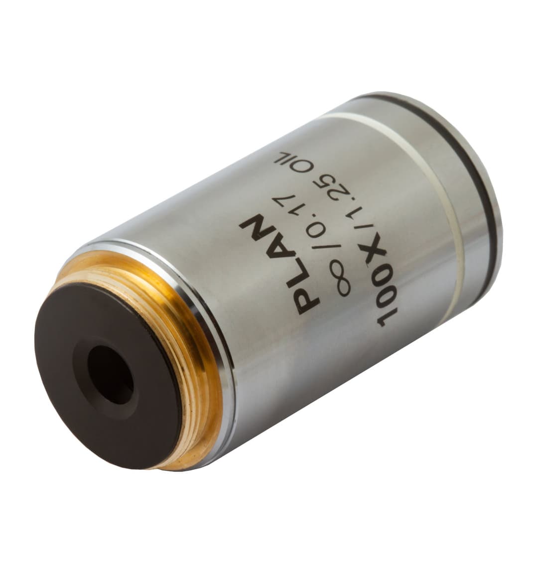 Объектив планахроматический Levenhuk MED 100x/беск