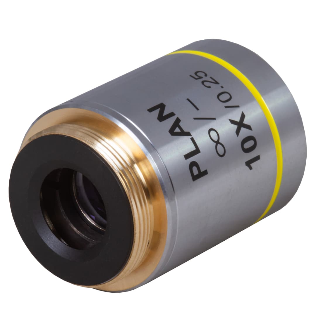 Объектив планахроматический Levenhuk MED 10x/беск