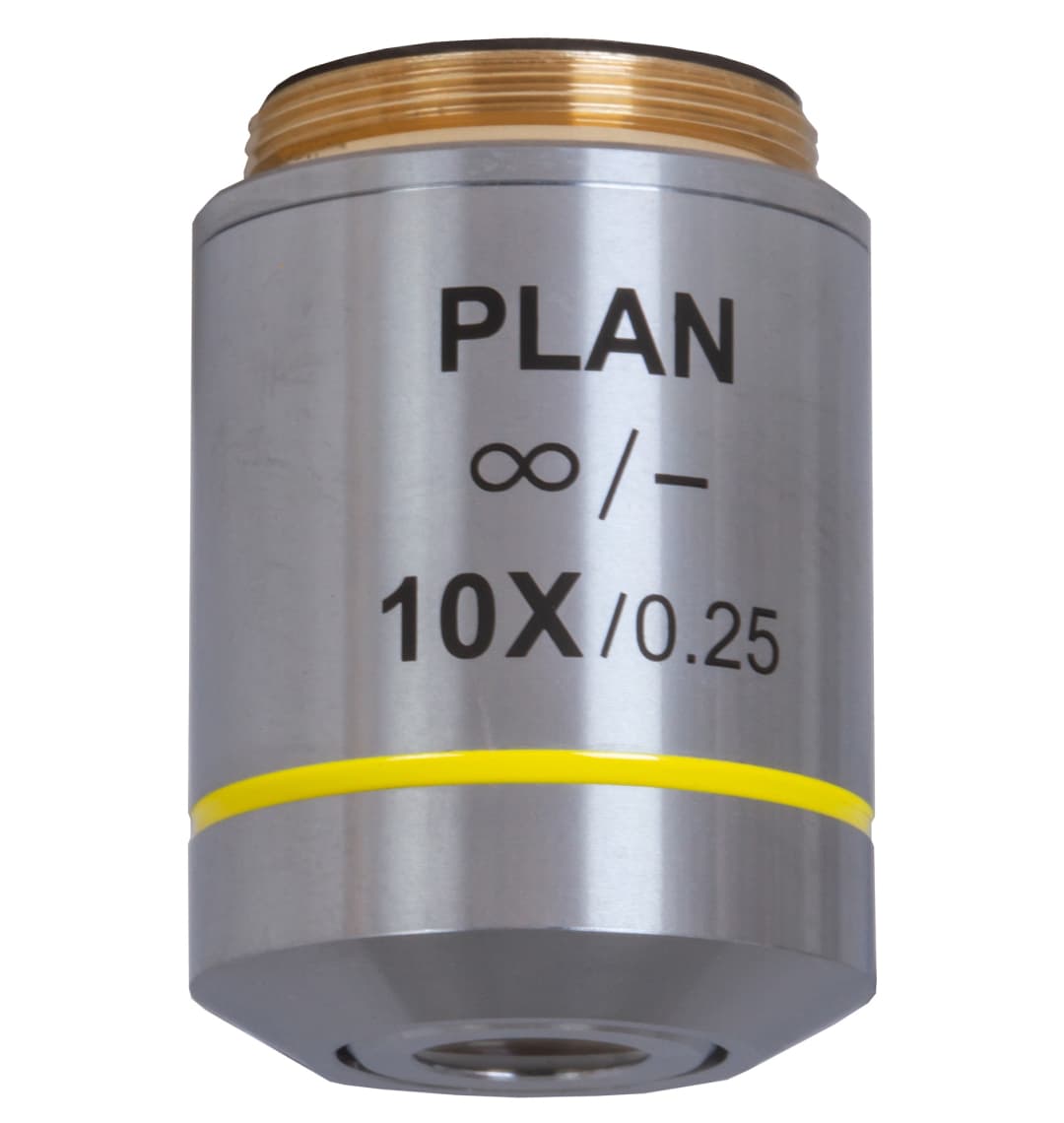 Объектив планахроматический Levenhuk MED 10x/беск